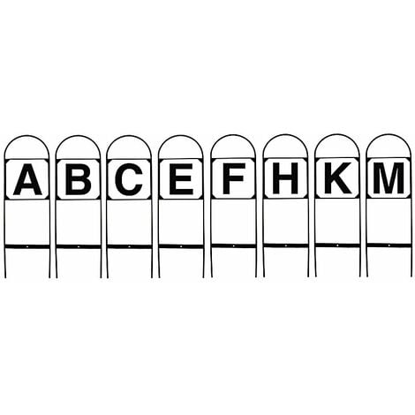 Jeu de 8 lettres en fer pour terrain de dressage