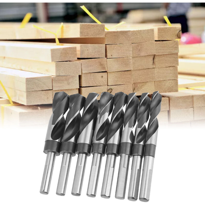 Jeu de 8 Mèches HSS Traitées à la Chaleur - Pour Usage Industriel