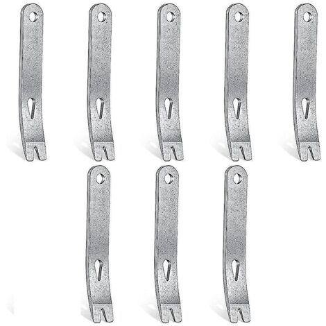 Jeu de 8 mini-leviers plats en acier inoxydable, outil multifonction pour ouvrir les portes.