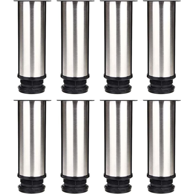 Jeu de 8 pieds meuble réglables Ø 50 mm, hauteur 150 mm - Cuisine