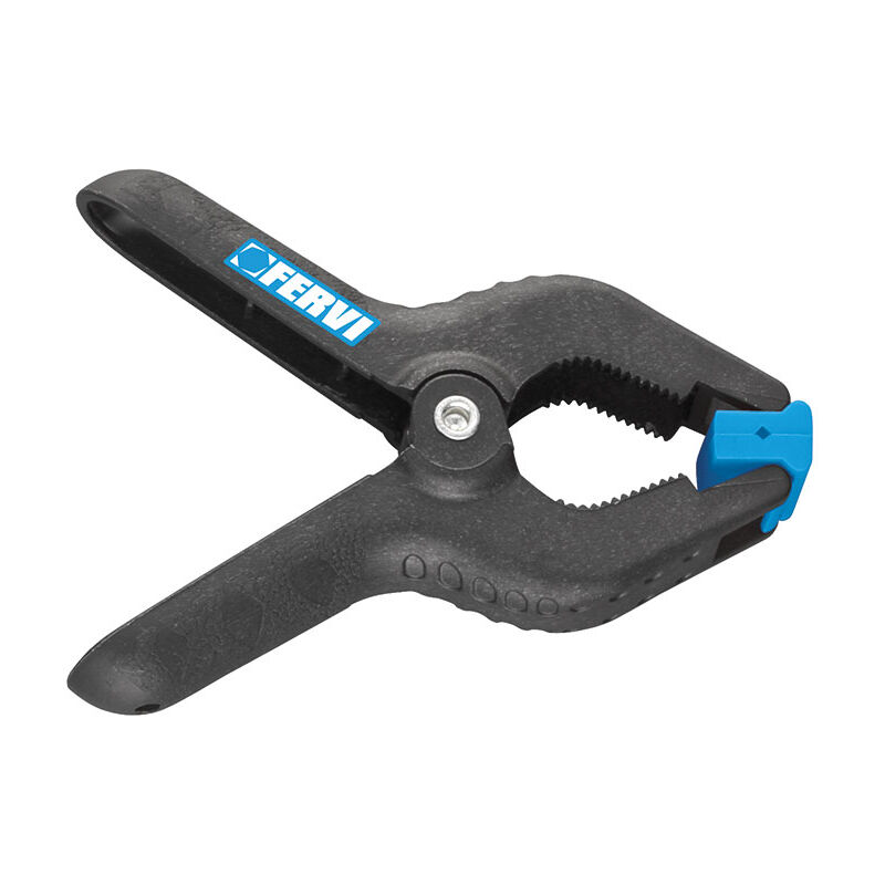 Jeu de 8 pinces a ressort en plastique ouverture 40 mm Fervi 0353/110