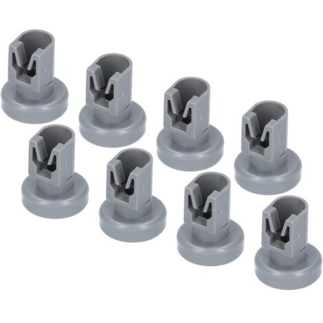 Jeu de 8 roulettes de panier supérieur pour lave-vaisselle Roulettes de panier à vaisselle en plastique résistant à la chaleur Convient pour AEG Favorit, Privileg, Zanussi, Juno