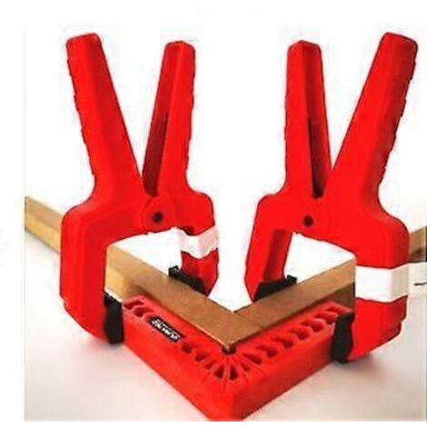 Jeu de 8 serre-joints à ressort Nirox - Serre-joints à grande portée - Force de serrage élevée - Serre-joints à coller avec mâchoires de serrage mobiles et crantées