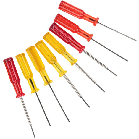 Jeu de 8 tournevis à embouts hexagonaux pour l'entretien des machines à coudre et overlocks, compatibles aiguilles 1.5mm et 1.6mm