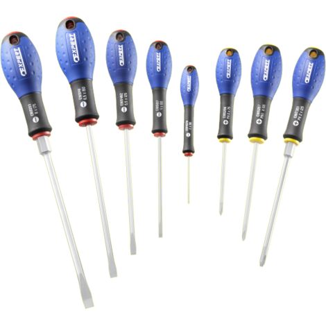 Jeu de 8 tournevis fente-Phillips - E160904 - Expert By Facom