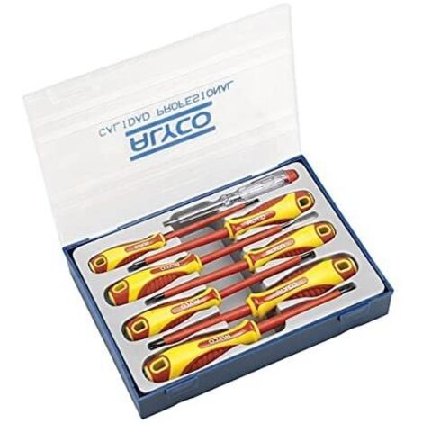 JEU DE 8 TOURNEVIS ISOLÉS