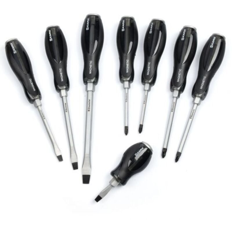 Karx - Jeu de 8 Tournevis Lame Traversante