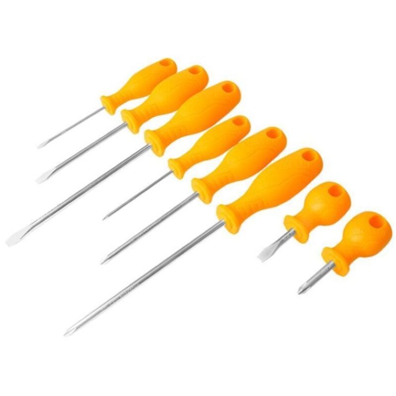 Jeu de 8 tournevis Tolsen mixtes