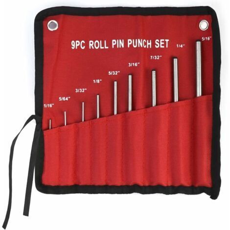 Jeu de 9 Chasses-Goupilles en acier renforcé 1.5mm - 8 mm 1/16\