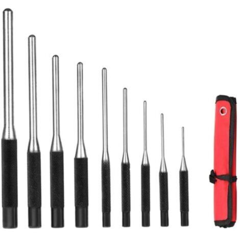 Jeu de 9 Chasses-Goupilles, Outil de Retrait de la Goupille pour Réparation l'Automobile, le Montre, la Bijouterie et l'Artisanat (9 Pcs)
