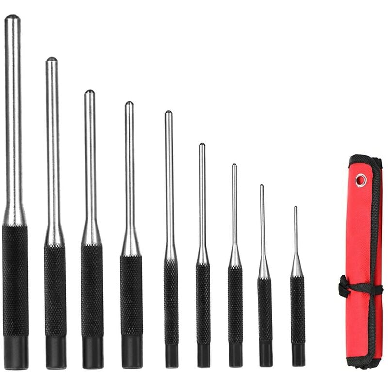 Ersandy - Jeu de 9 Chasses-Goupilles, Outil de Retrait de la Goupille pour Réparation l'Automobile, le Montre, la Bijouterie et l'Artisanat (9 Pcs)
