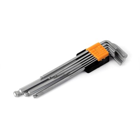Jeu de 9 clés Allen longues de 230 mm - amio-01721