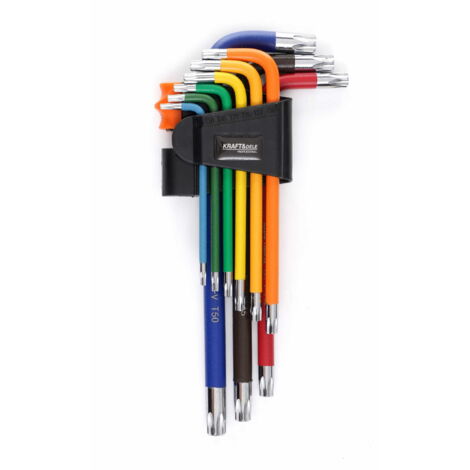 Jeu de 9 clés Allen Torx colorées KD11930