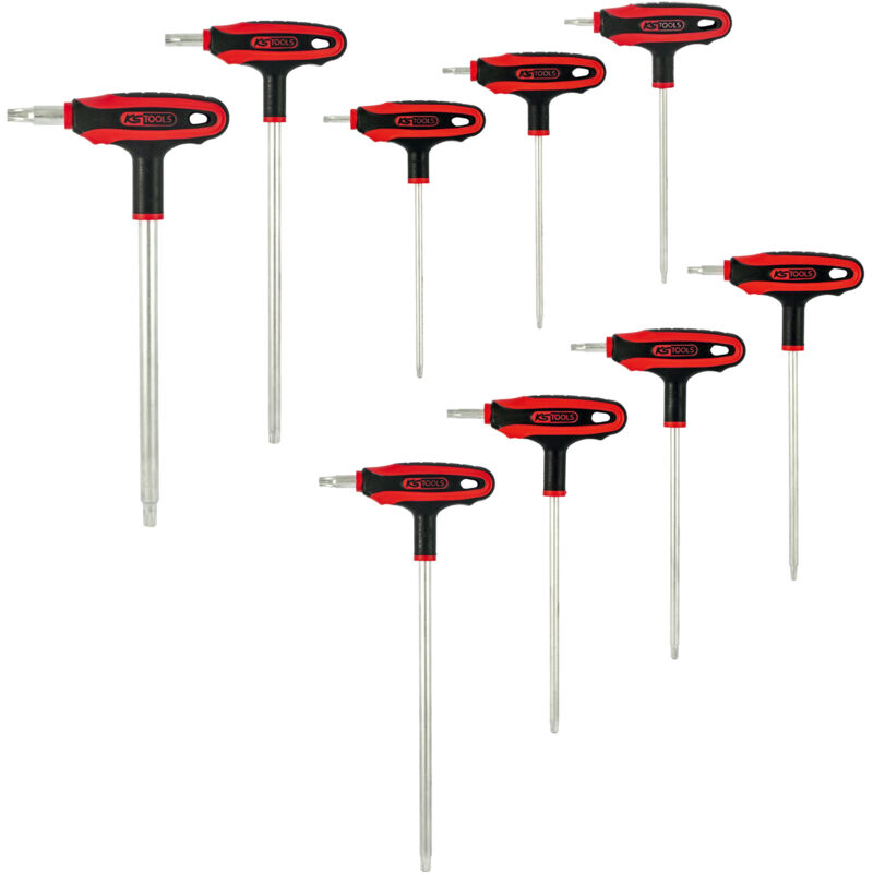 Kstools - ks Tools - Jeu de clés mâle torx tête sphérique à poignée en t, 9 pcs - 151.8185