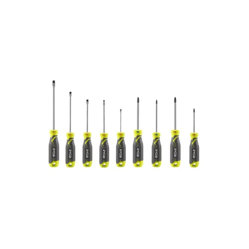 Ryobi - Jeu de 9 tournevis magnétiques RHSDS9PC