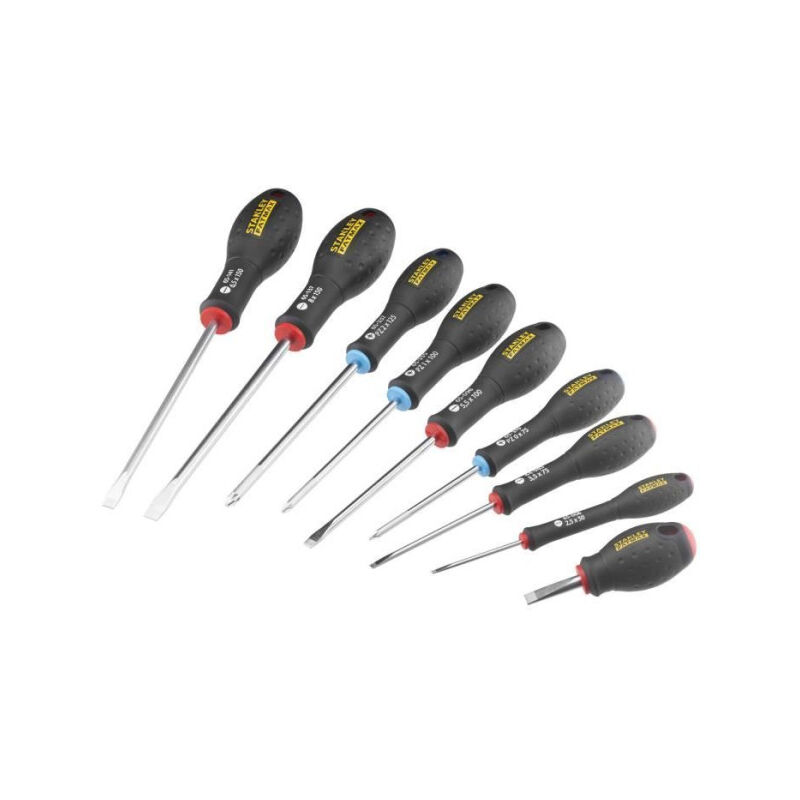 Stanley - Jeu de 9 Tournevis fatmax - FMHT65424-0 - Electricien + Mecanicien + Pozidriv