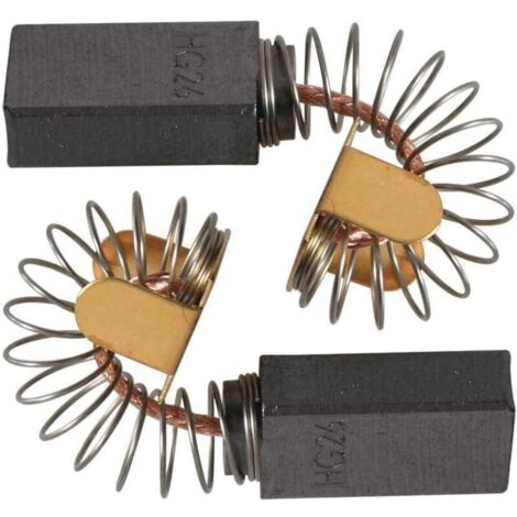 Jeu de balais de charbon de rechange (2 pièces) pour Bosch 1619X08020, 1619X07410, 1619X01351, 2610320391 et scies circulaires Skil HD77 - S77