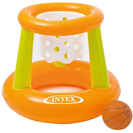 Jeu de basket flottant — Panier de basket gonflable pour piscine et activités aquatiques