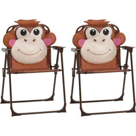 Jeu de bistro avec parasol pour enfants 3 pcs  Ensemble Table et Chaises de jardin Marron 60052