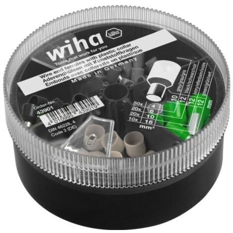Jeu de bits Wiha W43901 4-16 mm 100 unités