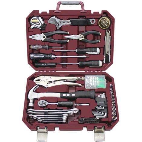 Jeu de boîte à outils de quincaillerie outils de réparation électrique kit d’outils de réparation automobile