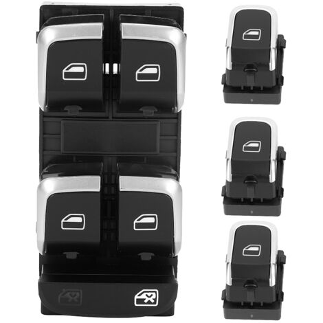 Jeu de boutons de commutation électriques en verre de conduite gauche droite, 4 pièces/ensemble, adaptés à Audi A4/S4 B8 08-12 4H0959855A