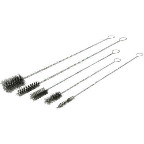 Jeu de brosses à manche en acier