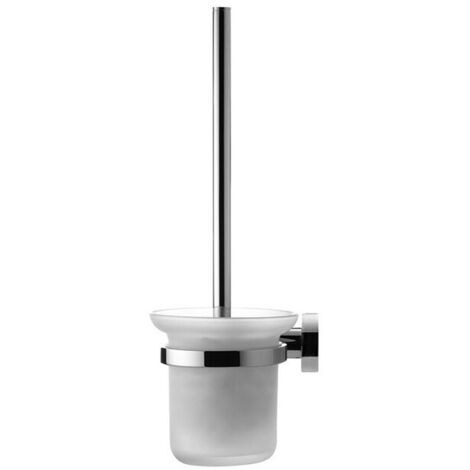 Jeu de brosses WC Duravit D-CODE pour verre de montage mural ma chromé