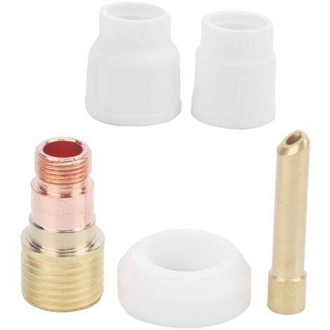 Jeu de buses de soudage en céramique blanc 10 12 pour pistolet de soudage à l'arc argon WP-17/18/26