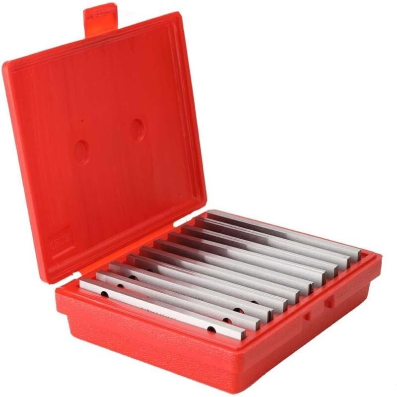 SNQ - Jeu de Cales parallèles 1/8po 10 Paires Coffret de Cales étalons parallèles en Acier Fraisage, Outils de Tour de Machiniste pour Arpentage de