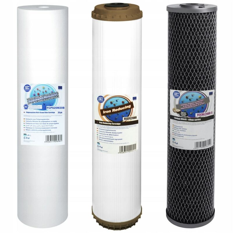 Viva - Jeu de cartouches Aquafilter FCPS20M20B, FCCFE20BB3, FCCBL20BB-S, 3 pièces