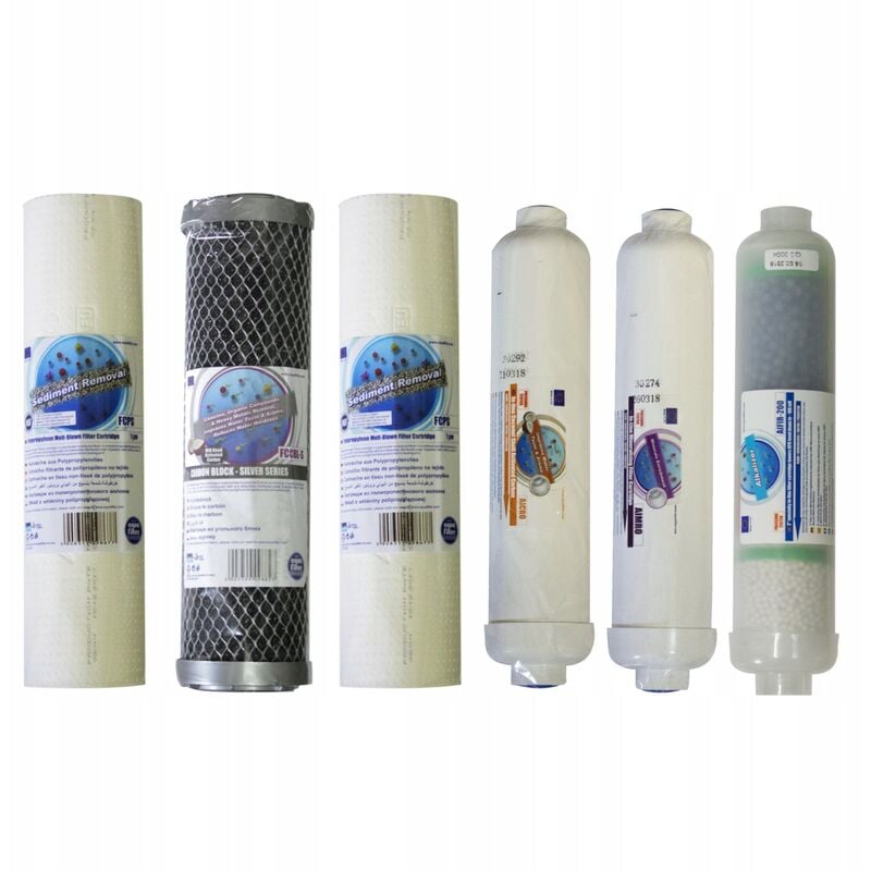 Jeu de cartouches aquafilter remplacement annuel pour système d'osmose inverse RO7, 6 pièces
