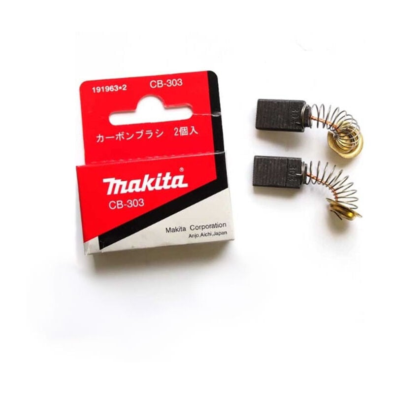 Makita - Lot de 2 charbons cb 303 pour outil de marque 191963-2