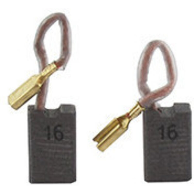 Jeu de 2 charbons adaptable KENSTON pour meuleuse d'angle 1200W modèle TC814A-125 (905975).