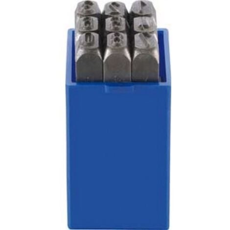 Jeu de chiffres à frapper, Hauteur des caractères : 2 mm