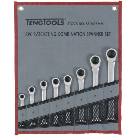 Jeu de clés à cliquet réversibles TENGTOOLS 6508RSMM 167160100