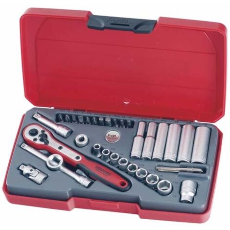 Jeu de clés à douille, 1/4 pouce, T1435AF TENGTOOLS 172470205
