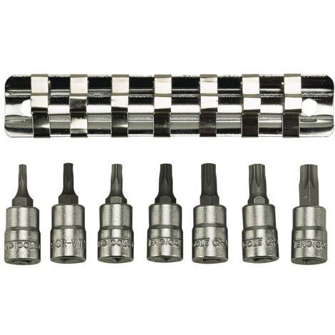 Jeu de clés à douille, 1/4, TX  TENGTOOLS M1408TX 7 pièces 117090209