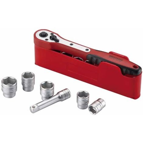 Jeu de clés à douille, 3/8, M3812N1, 12 pièces  TENGTOOLS 185990108