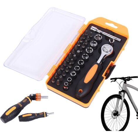 Jeu de clés à douille – Ensemble d'outils cliquet Clé mécanique en acier et jeu douilles compactes, antirouille, design multifonctionnel pour un usage domestique, activités plein air -