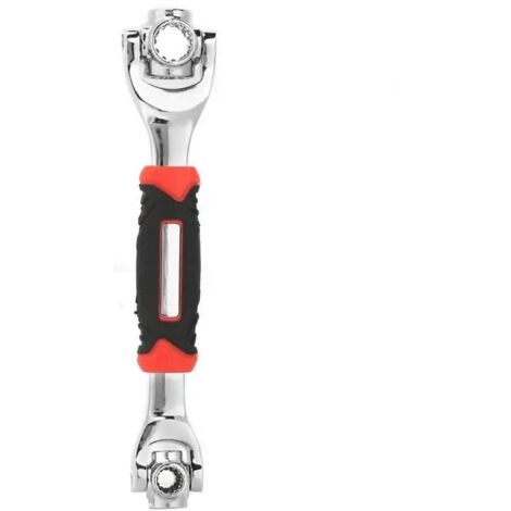 Jeu de clés à douille, ensemble d'outils multifonctions 8 en 1 avec cliquet à 360 degrés et clé dynamométrique