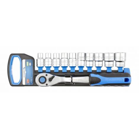 Jeu de clés à douille Hogert HT1R332 1/2'' 11 unités