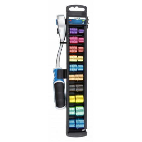 Jeu de clés à douille Hogert HT1R382 1/2'' 11 unités