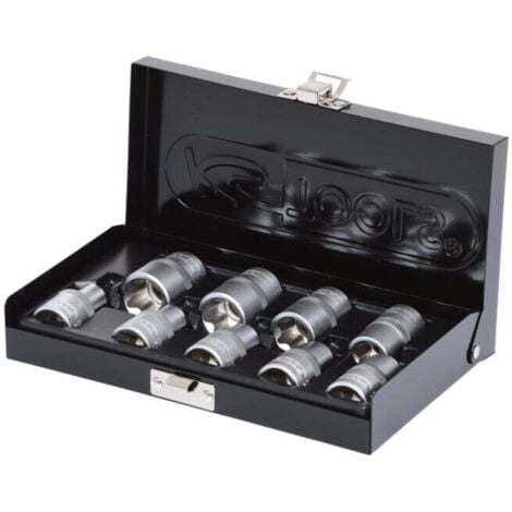 KSTOOLS 1/2" Jeu de douilles Torx E, 9 pcs, E10-E24