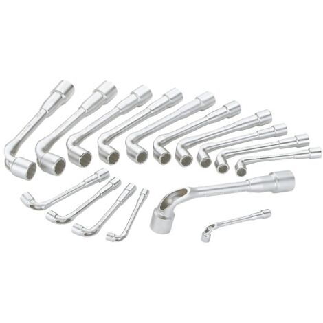 Jeu de clés à douille SAM 16 pièces, 8  24 mm Hex. en Acier au chrome vanadium ( Prix pour 1 )