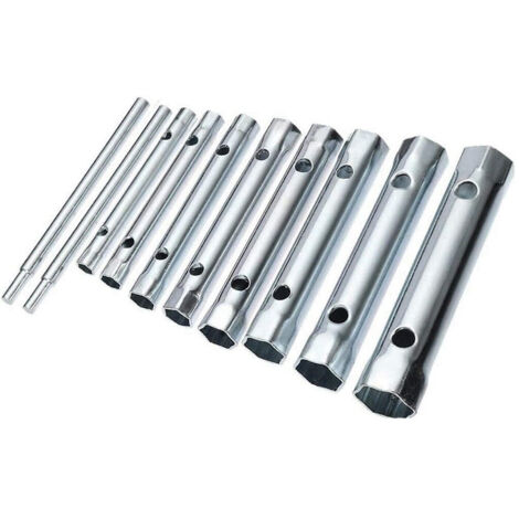 Jeu De Clés à Douilles 6-22mm Hexagonales 10pcs Clés Tubulaires Levier En T Hydraulique