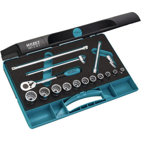 Jeu de clés à douilles 880ZN-1 16 pièces 3/8 pouces HAZET