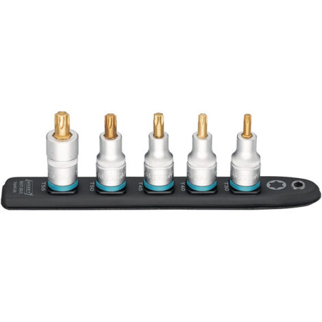 Jeu de clés à douilles SmartRail 5 pièces 1/2 pouce pour intérieur TORX® HAZET