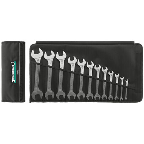Jeu de clés à fourche double Stahlwille MOTOR 10/5 dans trousse enroulable