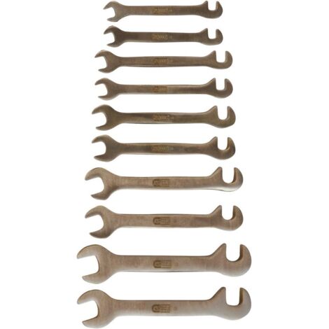 Jeu de clés à fourches BRONZEplus, petit, 10 pcs